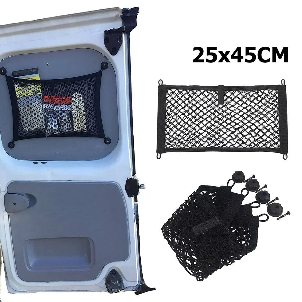 Elastic Cargo Storage Net for RVs, Motorhomes & Boats – Heavy-Duty, Expandable & Easy to Install